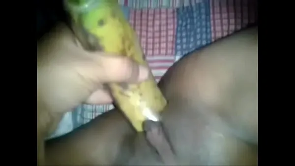 Hete Desi girl banana sex warme video's