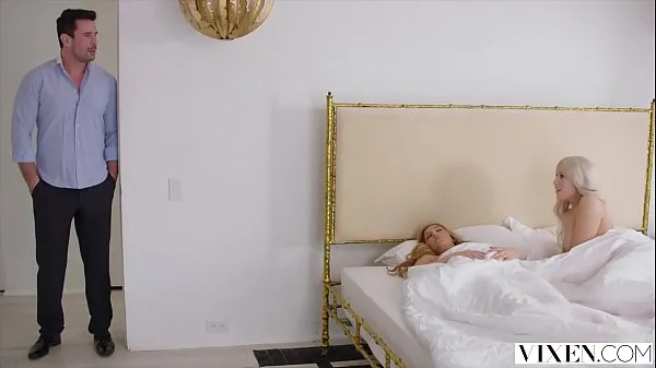 گرم VIXEN Two Curvy Roommates Seduce and Fuck Married Neighbor گرم ویڈیوز