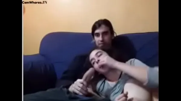 Couple has sex on the sofa Video hangat