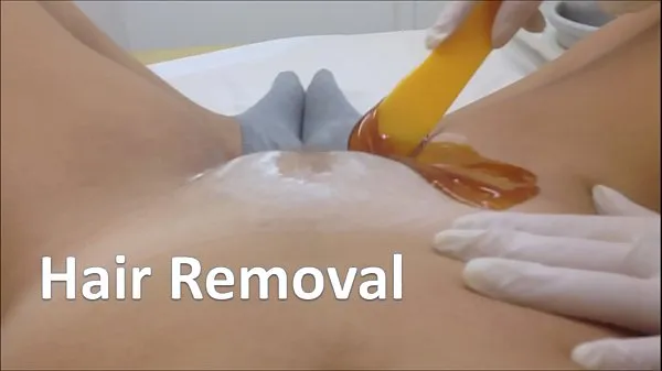 热hair removal温暖的视频