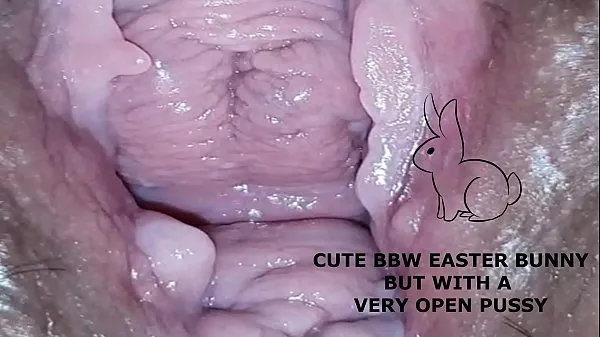 Cute bbw bunny, but with a very open pussy Video hangat yang panas