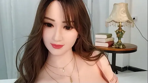 인기 있는 ESDOLL 165cm Silicone Sex Angel Stand Doll 따뜻한 동영상