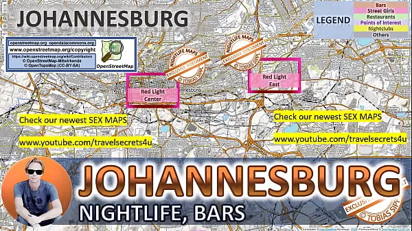 Vídeos Mapa de prostitución callejera de Johannesburgo, Sudáfrica, con indicación de dónde encontrar trabajadores callejeros, autónomos y burdeles. También te mostramos el Bar, la Vida Nocturna y el Barrio Rojo de la Ciudad. Grupo de trescalientes calientes