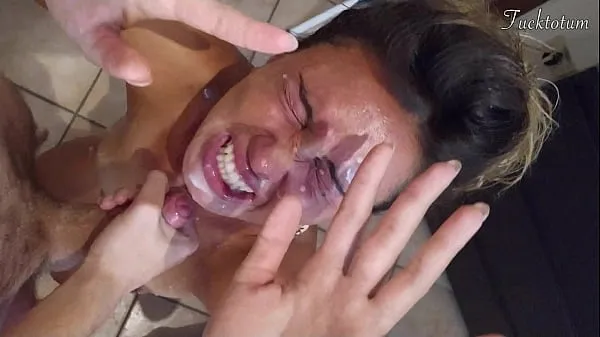 Hot Girl orgasms multiple times and in all positions. (at 7.4, 22.4, 37.2). BLOWJOB FEET UP with epic huge facial as a REWARD - FRENCH audio warm Videos