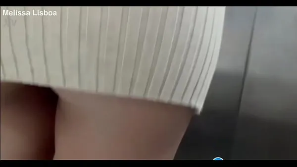 Hot Naughty pervert, filming me without panties in the elevator, I got horny and gave him a blowjob right there warm Videos