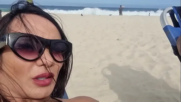 Heta Good on Copacabana beach. Complete in XV red varma videor