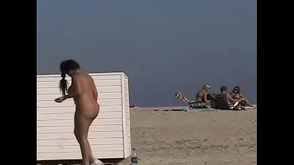 Hot Exhibitionist Wife 19 - Anjelica teasing random voyeurs at a public beach by flashing her shaved cunt warm Videos