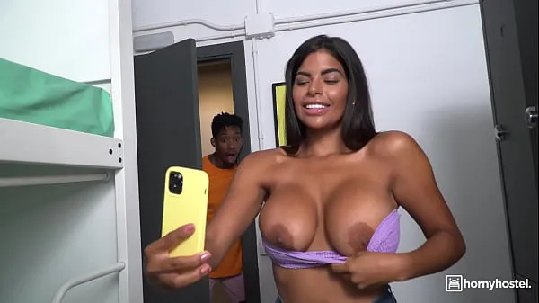 Hot HORNYHOSTEL - (Sheila Ortega, Jesus Reyes) - Huge Tits Venezuela Babe Caught Naked By A Big Black Cock Preview Video warm Videos