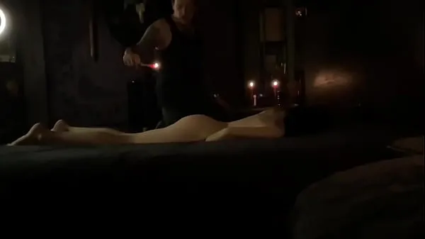 گرم Hot wax and fingering myself make me cum گرم ویڈیوز