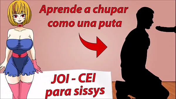 مقاطع فيديو ساخنة Tutorial for sissies. How to give a good blowjob. JOI CEI in Spanish دافئة