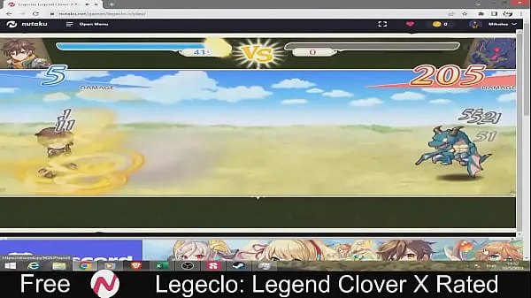 Kuumia Legeclo: Legend Clover X Rated lämmintä videota
