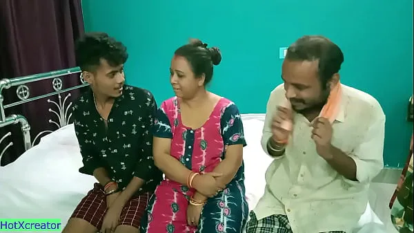 Gorące Hot Milf Aunty shared! Hindi latest threesome sex ciepłe filmy
