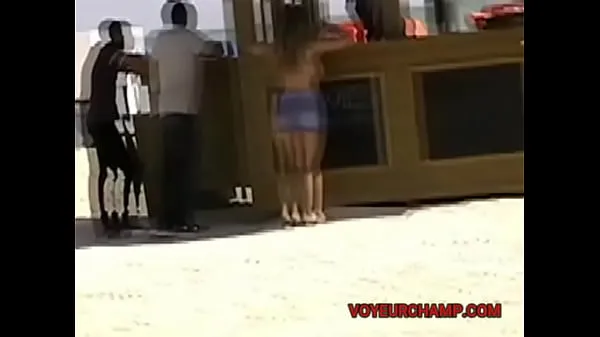 Hot EW and Part 1 - Wife flashing her smooth cunt to random men on a public beach warm Videos
