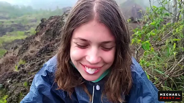 Hot The Riskiest Public Blowjob In The World On Top Of An Active Bali Volcano - POV warm Videos