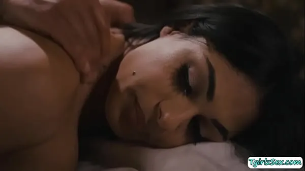 Hot Busty brunette tranny babe Eva Maxim massage and anal sex warm Videos