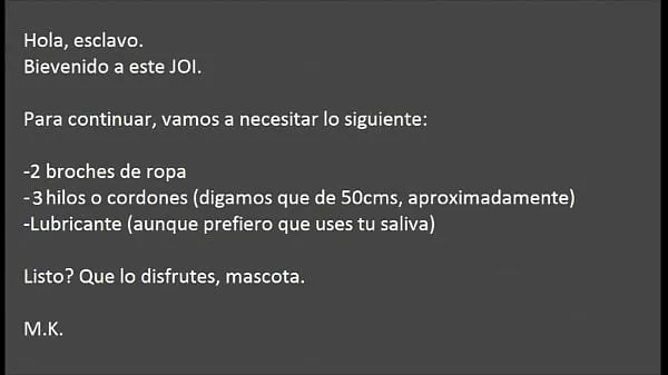 مقاطع فيديو ساخنة JOI - CEI - Domination (audio and text in Spanish دافئة