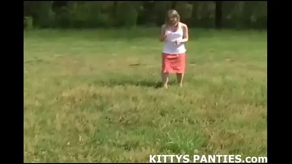 Hot Cute teen Kitty playing baseball outdoors warm Videos