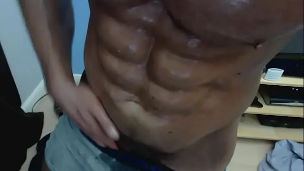 Vroči REAL SELF WORSHIP, PECS, ABS, BICEPS & MUSCLE COCK topli videoposnetki